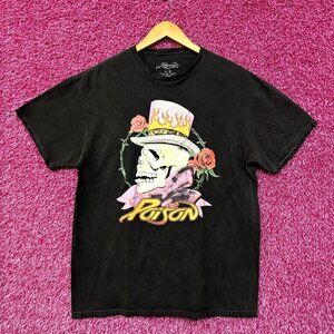Poison Flesh and Blood Tattoo Heavy Metal Tee L